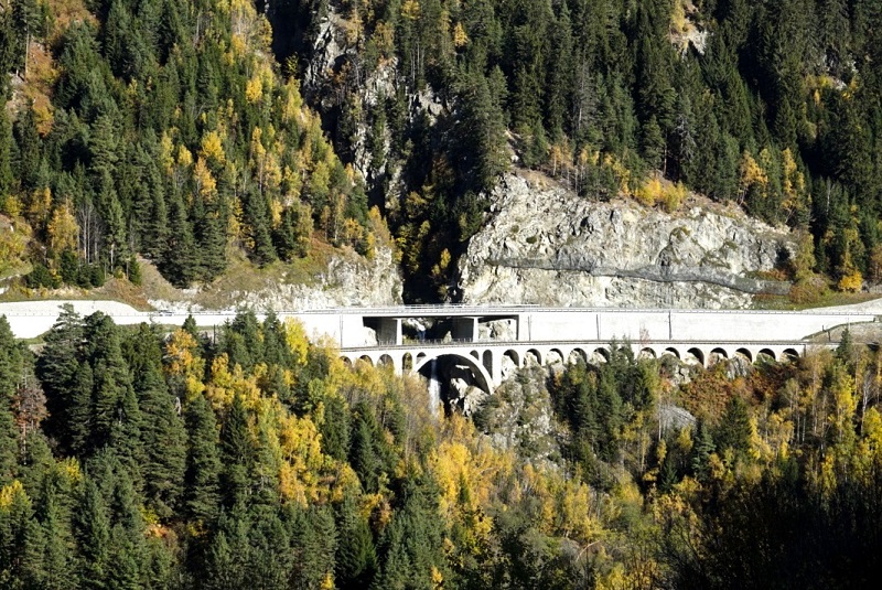 Brücke Räthische Bahn Surselva