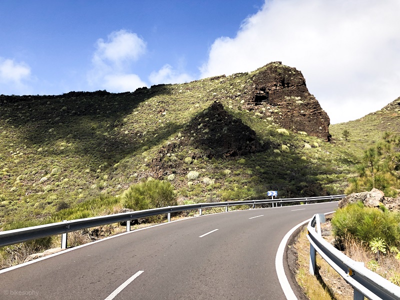 Rennrad Anstieg von Tamaimo nach Santiago del Teide