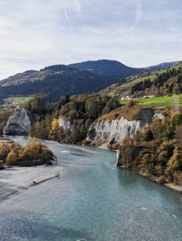 Drohnenaufnahme Vorderrhein
