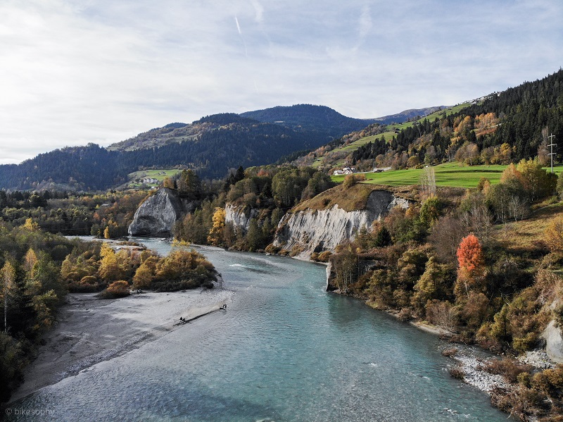 Drohnenaufnahme Vorderrhein